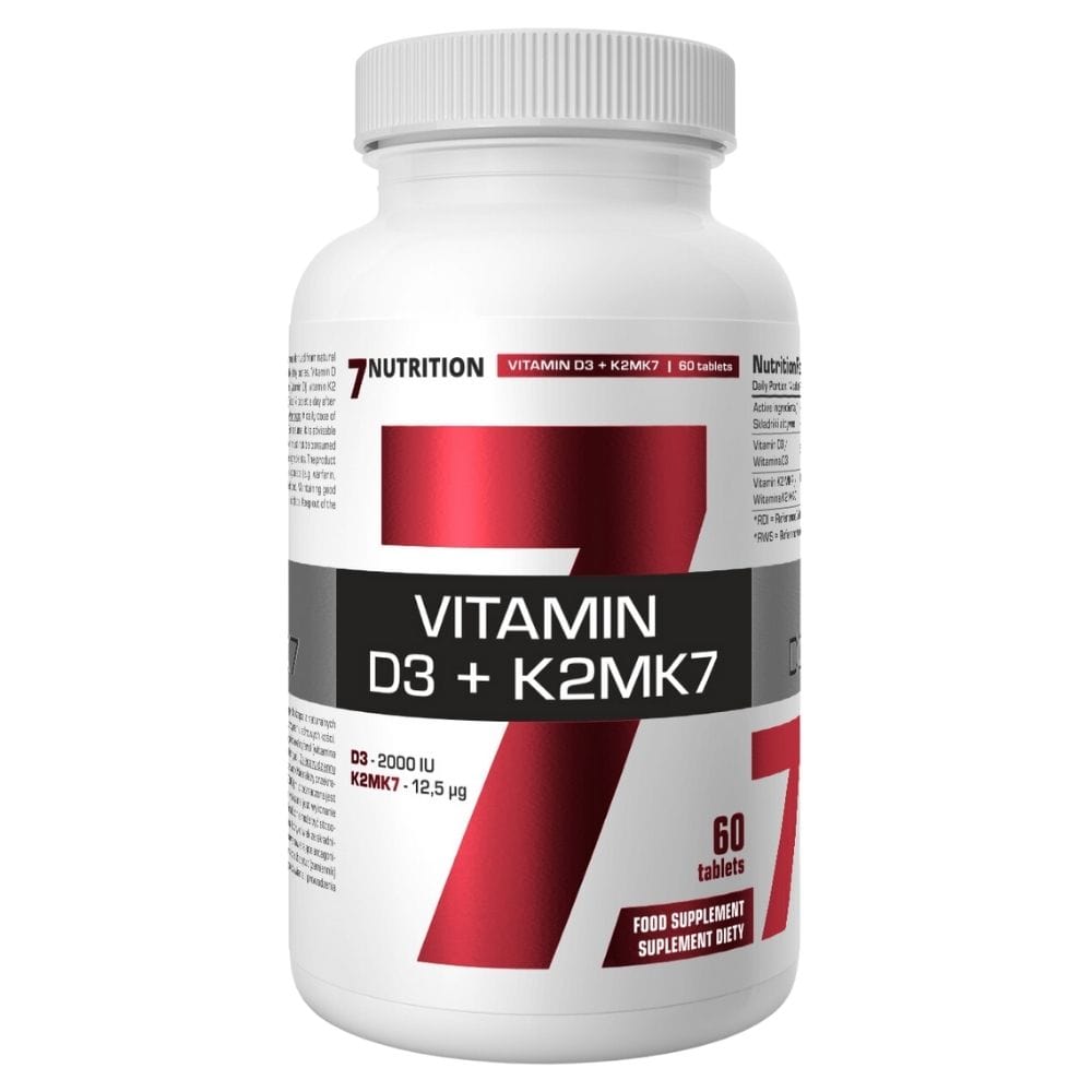 7Nutrition Vitamin D3 + K2 MK7 - 60 Tablets