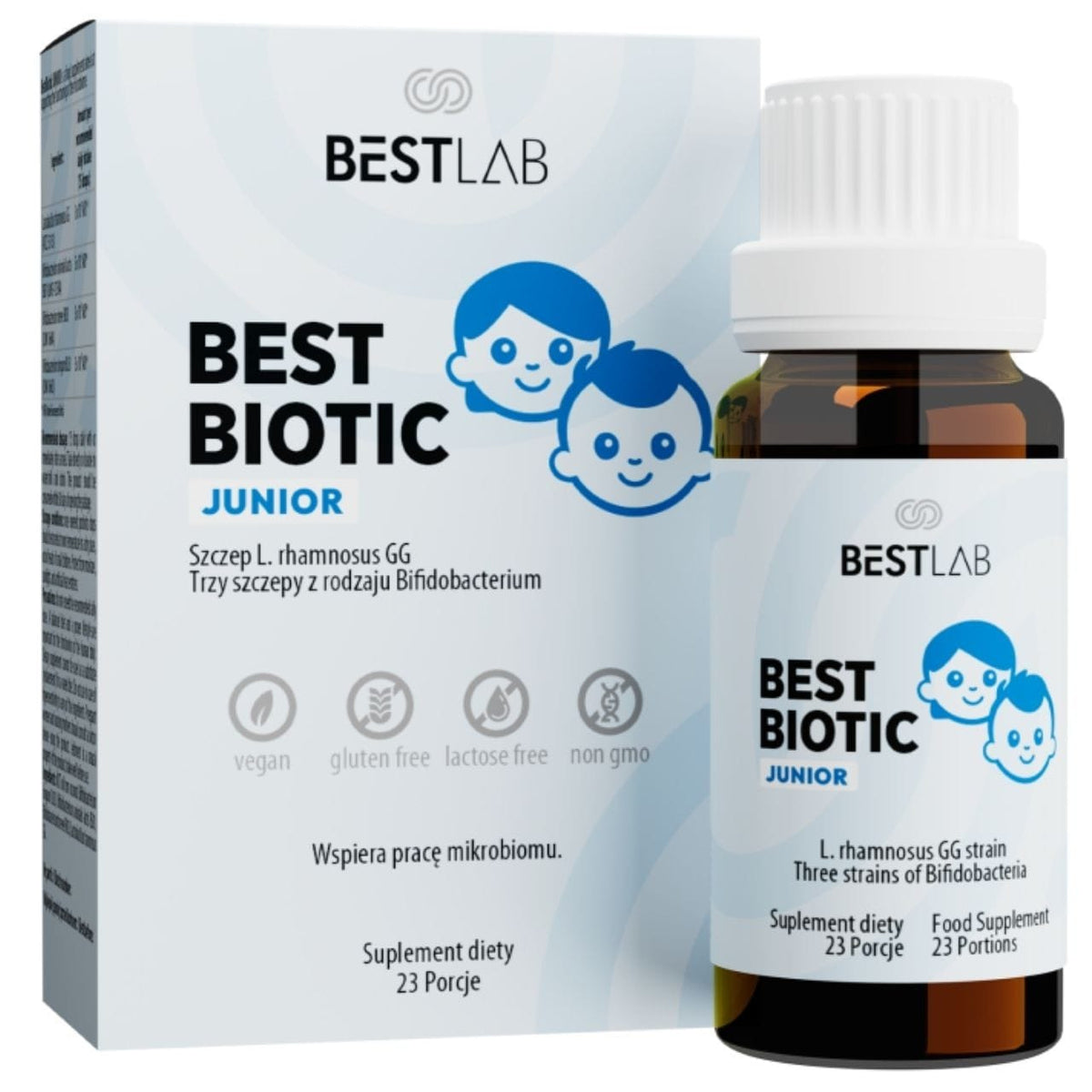 BestLab BestBiotic Junior, Probiotic Drops for Kids - 12 ml