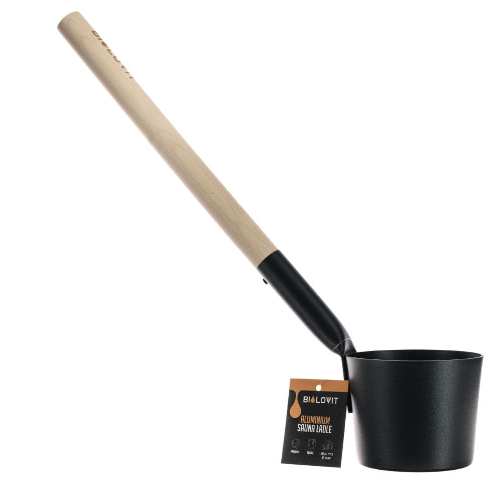 Bilovit Aluminium Sauna Spoon - Black