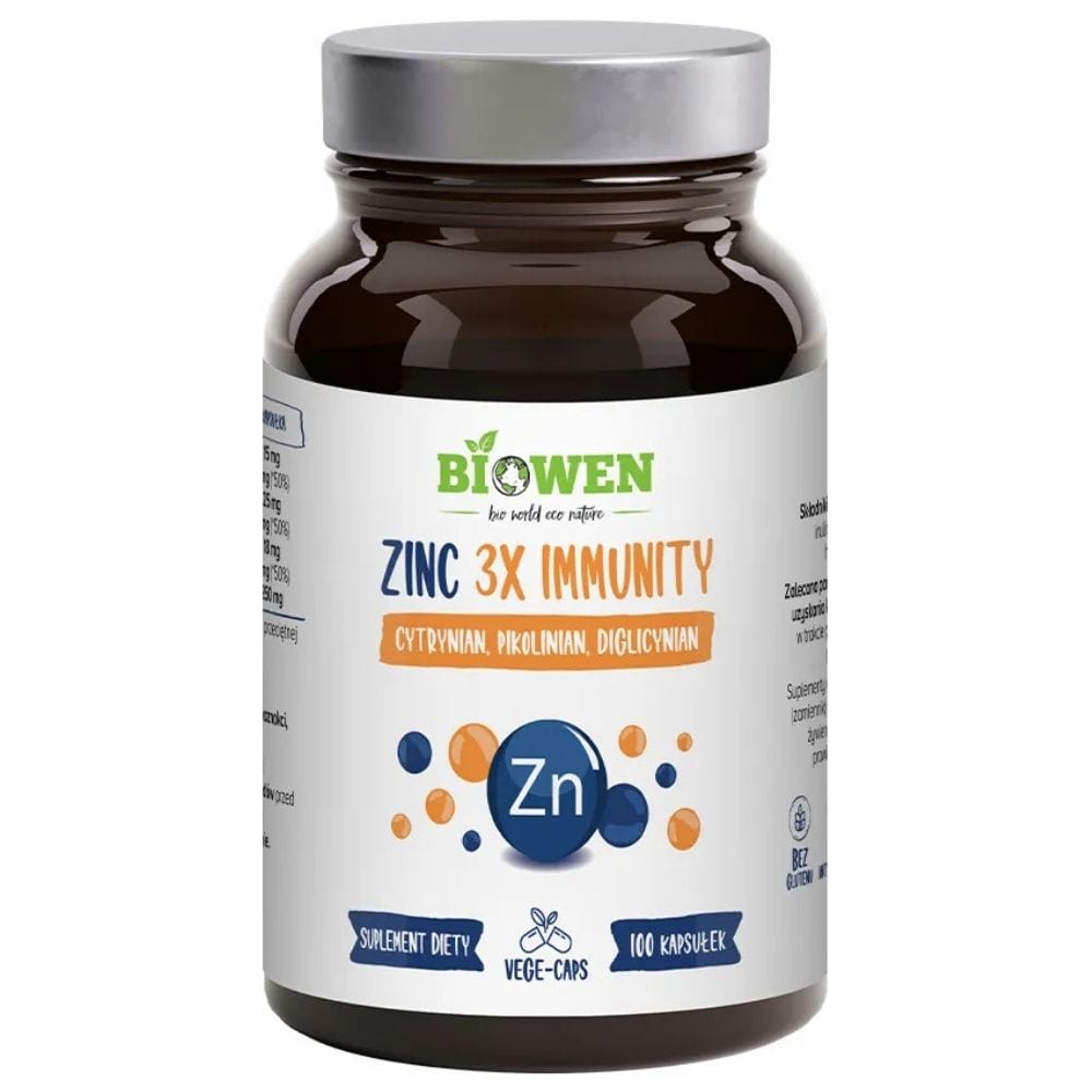 Biowen Zinc 3X Immunity, Zinc Complex - 100 Capsules