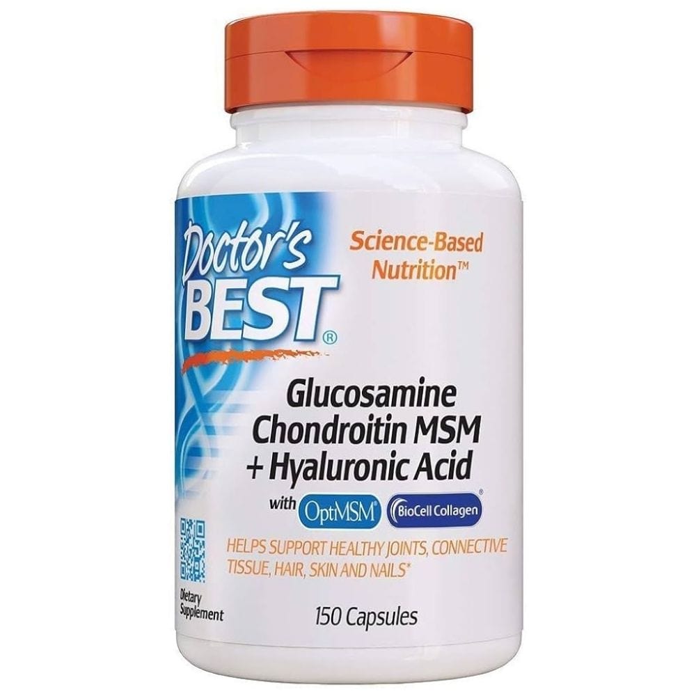 Doctor's Best Glucosamine Chondroitin MSM + Hyaluronic Acid - 150 Capsules