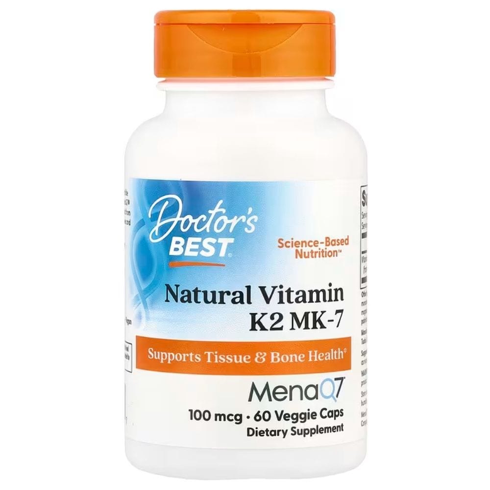Doctor's Best Natural Vitamin K2 MK-7 with MenaQ7 100 mcg - 60 Capsules