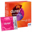 Durex Pleasure Mix Stimulating Condom Pack - 40 Pieces