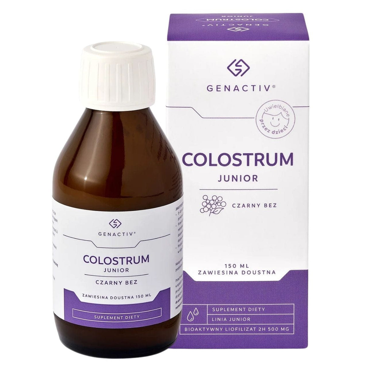 Genactiv Colostrum Junior, Elderberry - 150 ml