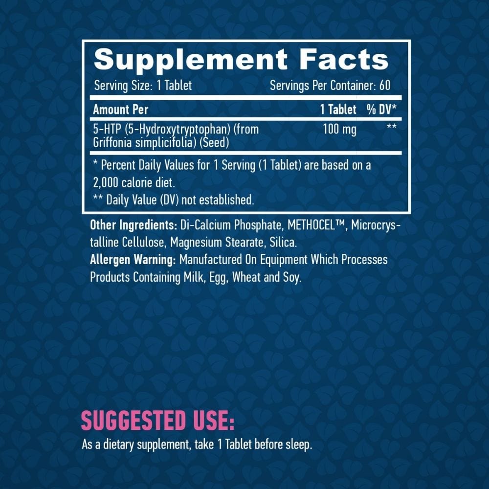 Haya Labs 5-HTP 100 mg - 60 Tablets