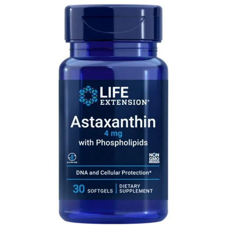 Life Extension Astaxanthin 4 mg with Phospholipids - 30 Softgels