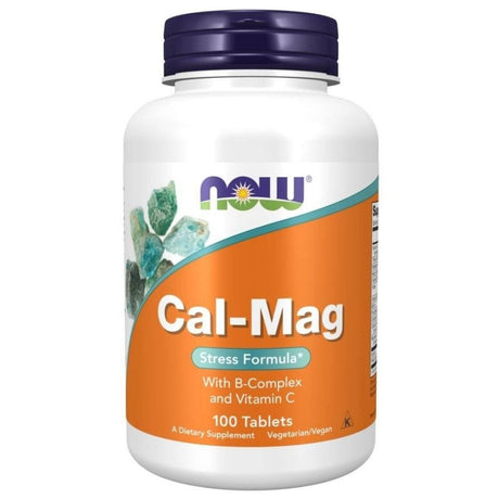 Now Foods Cal-Mag Stress Formula (Calcium, Magnesium, Vit. B) - 100 Tablets