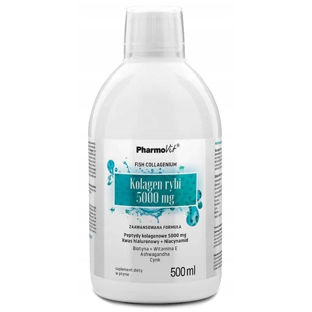 PharmoVit Fish Collagen 5000 mg, Lemon - 500 ml