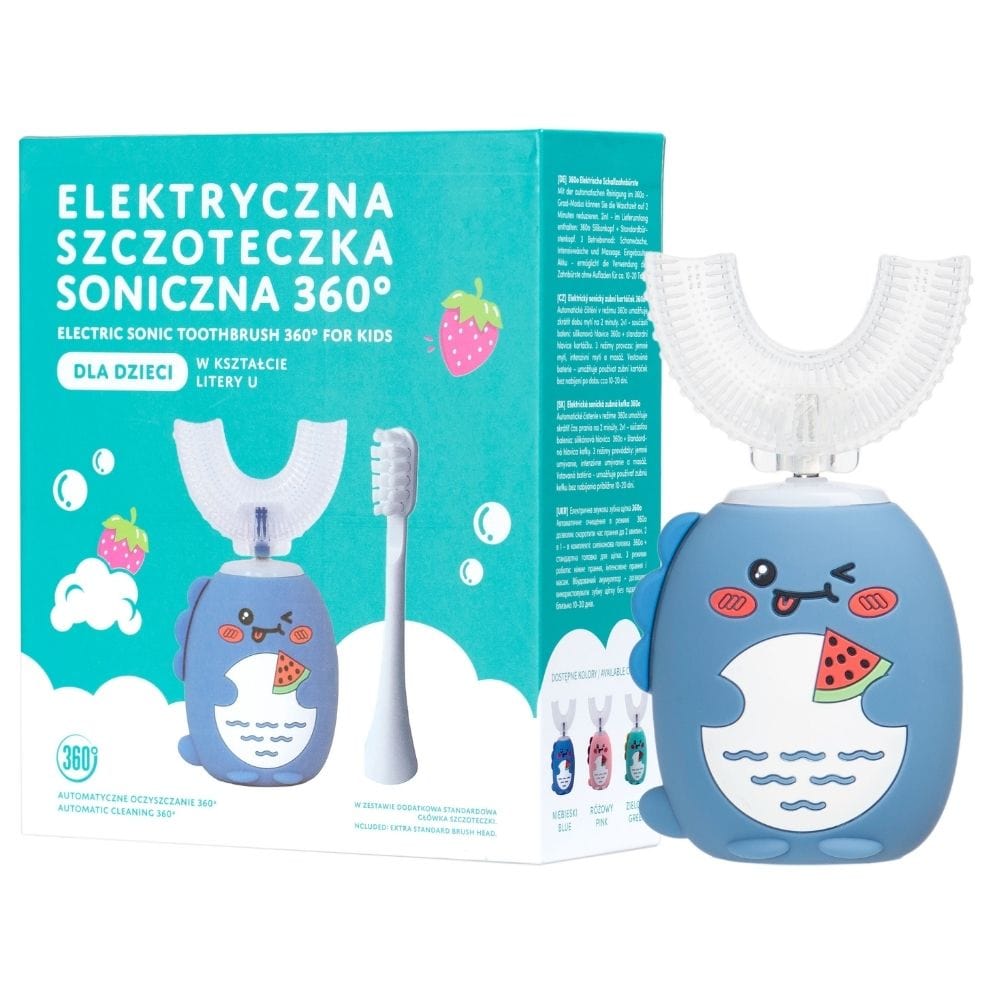 Simed Sonic Toothbrush 360 for Children U-shape 2 in 1 - Blue