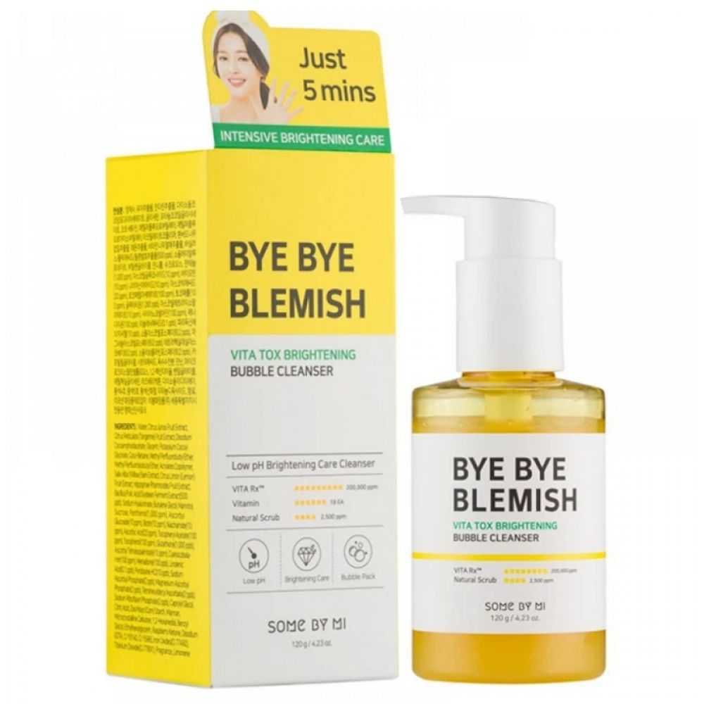 Some By Mi Vita Tox Brightening Cleansing Foam with Vitamins - 120 g