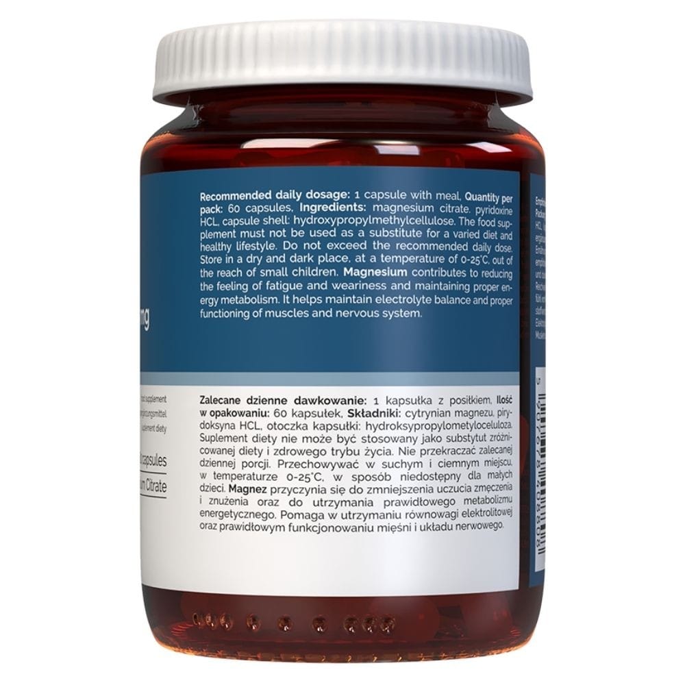 Vitaler's Magnesium 125 mg + Vitamin B6 - 60 Capsules