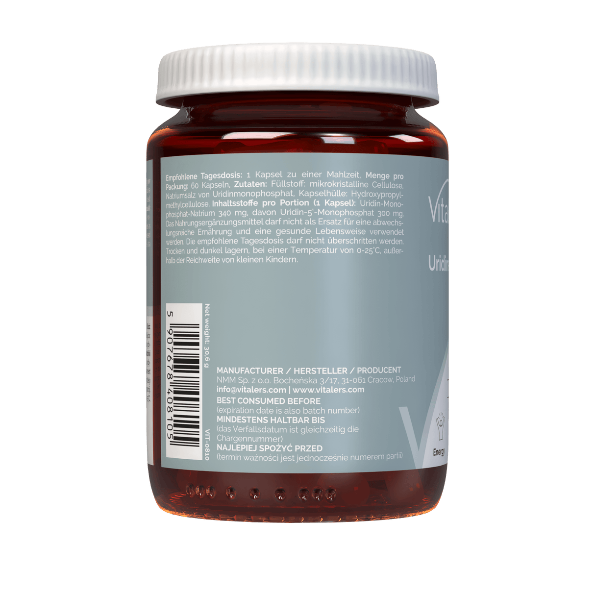 Vitaler's Uridine 300 mg - 60 Capsules