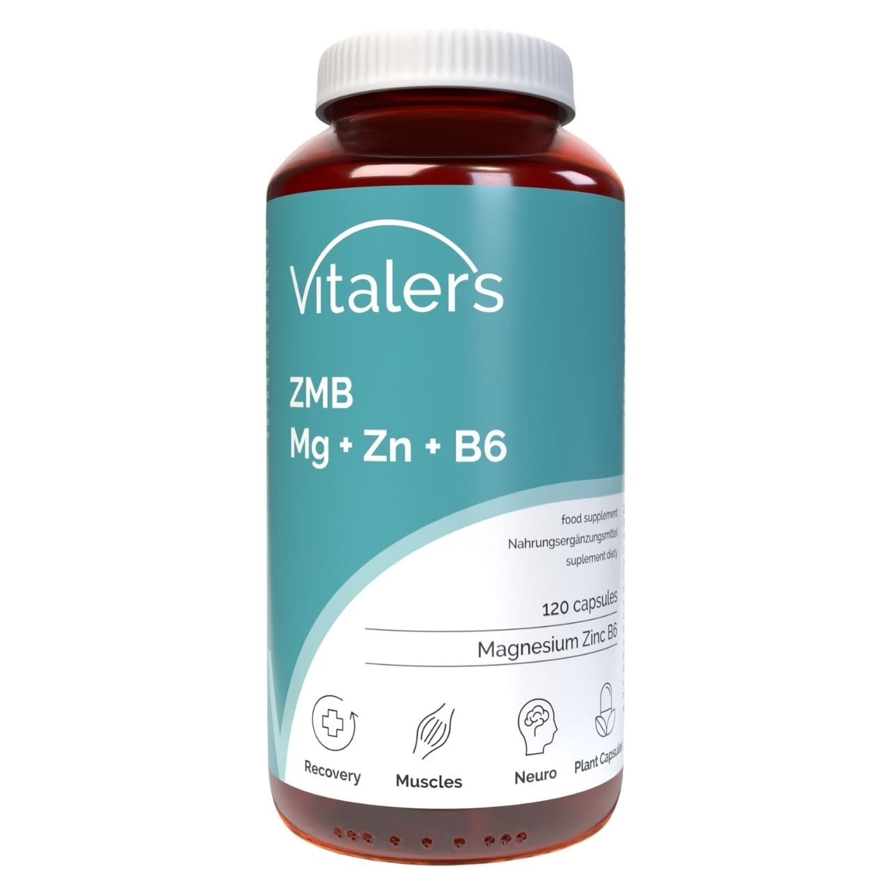 Vitaler's ZMB Mg + Zn+ B6 - 120 Capsules