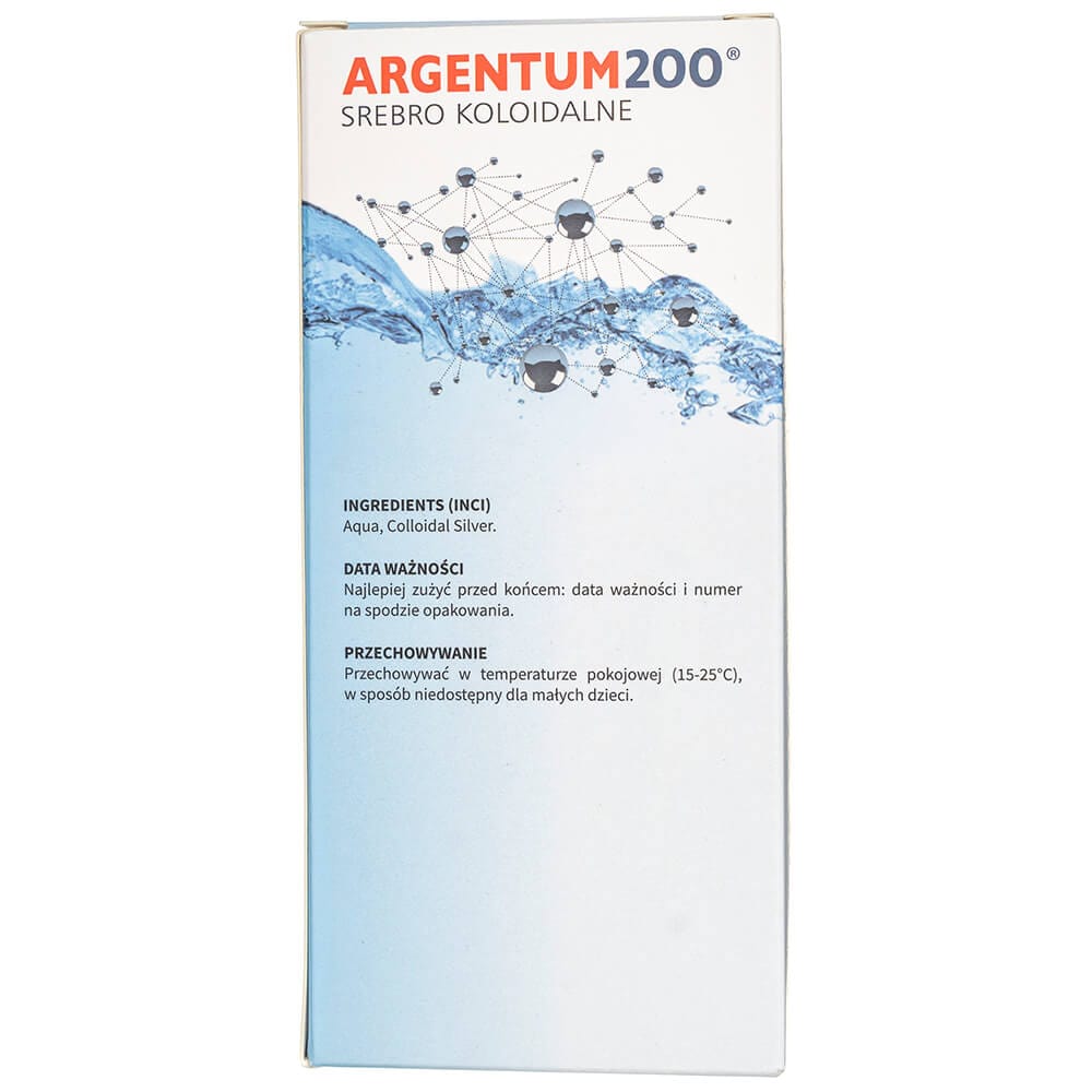Aura Herbals Argentum 200 Colloidal Silver 100 ppm - 500 ml