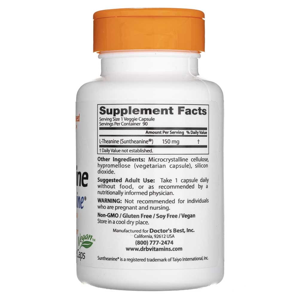 Doctor's Best L-Theanine with Suntheanine 150 mg - 90 Veg Capsules