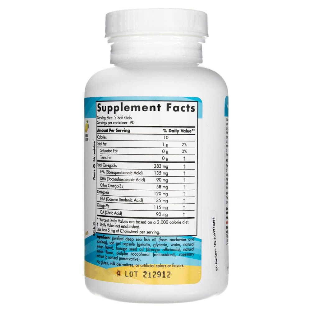 Nordic Naturals Complete Omega Junior Lemon - 180 Softgels