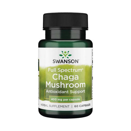 Swanson Full Spectrum Chaga Mushroom 400 mg - 60 Capsules