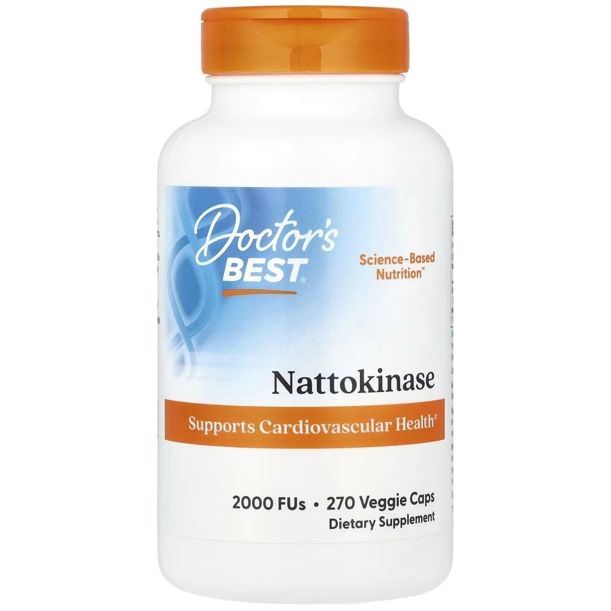 Doctor's Best Nattokināze 2,000 FUs - 270 augu kapsulas