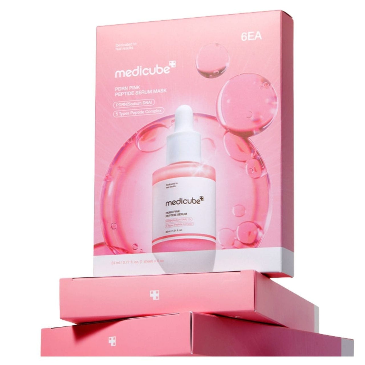 Medicube PDRN rozā peptīdu seruma maska – 6 loksnes