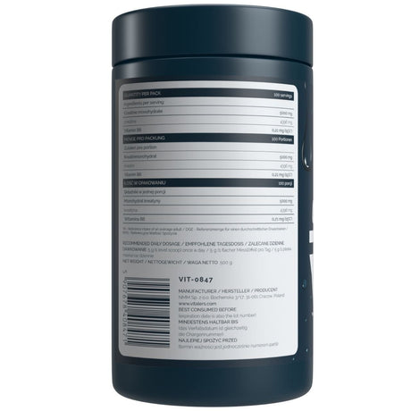 Vitaler's Sporta mikronizēts kreatīna monohidrāts 5000 mg - 500 g