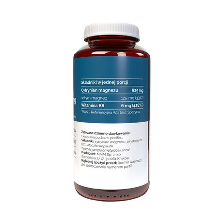 Vitaler's Magnijs 125 mg + B6 vitamīns 6 mg – 120 kapsulas