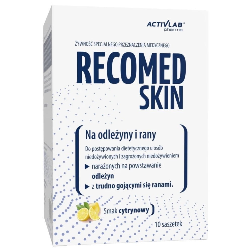 Activlab Pharma RecoMed SKIN for Sores and Wounds, Lemon - 10 Sachets