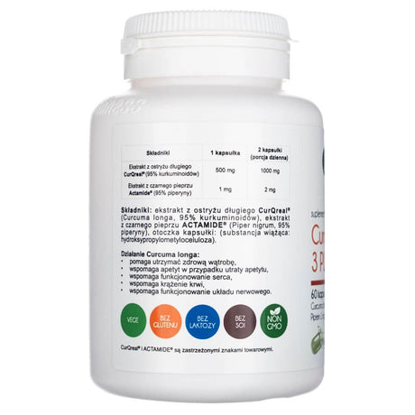 Aliness Curcumin 3 Plus - 60 Veg Capsules