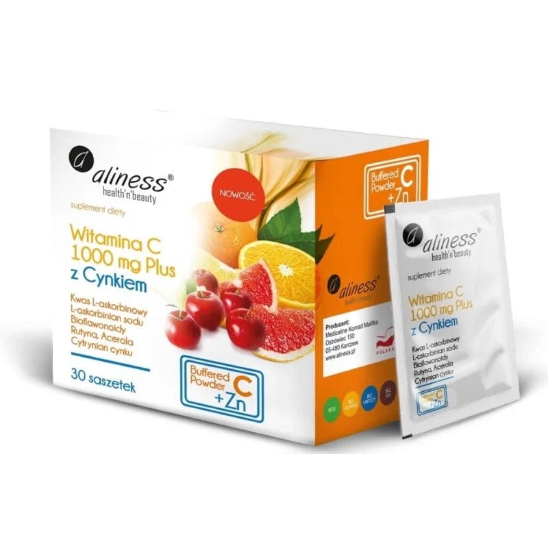 Aliness Vitamin C 1000 mg Plus with Zinc - 30 Sachets