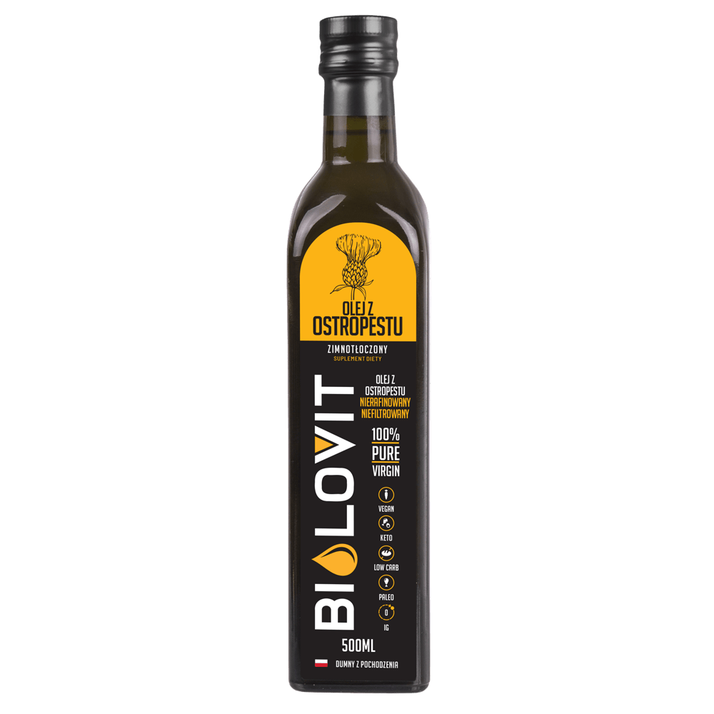 Bilovit Thistle Oil Cold Pressed - 500 ml