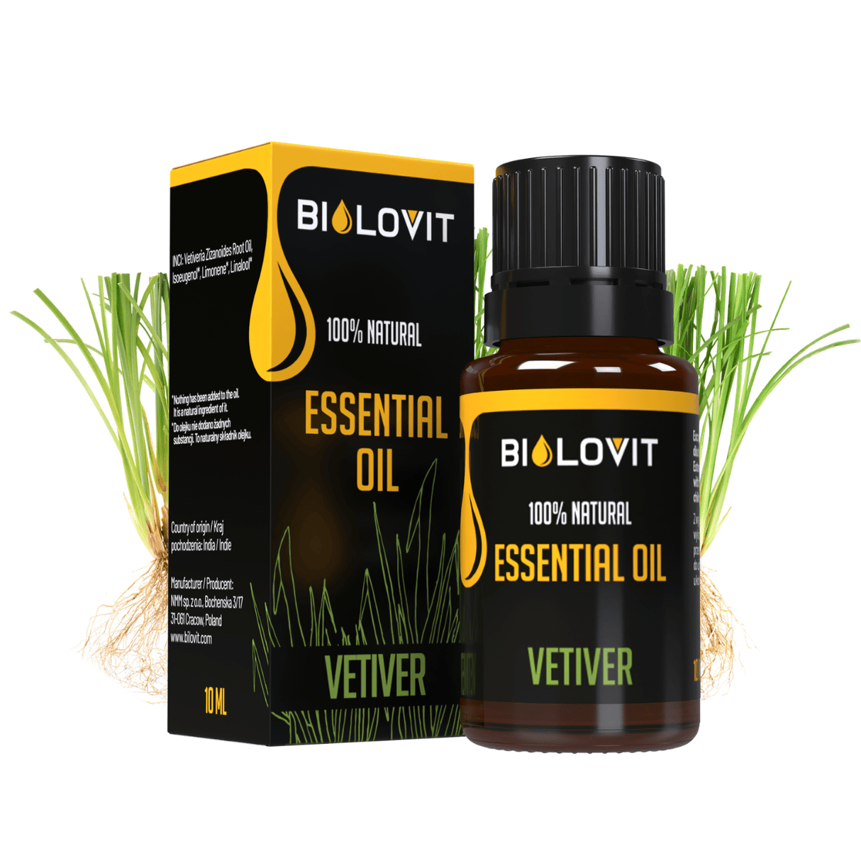 Bilovit Vetiver Essential Oil - 10 ml