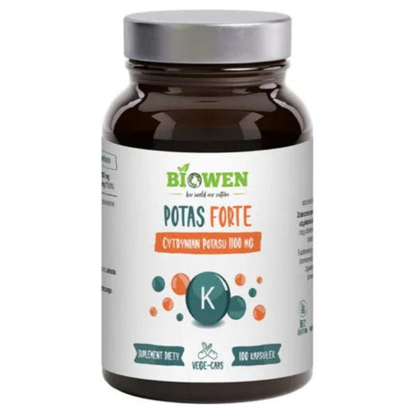 Biowen Potassium Forte, Potassium Citrate 1100 mg - 100 Capsules