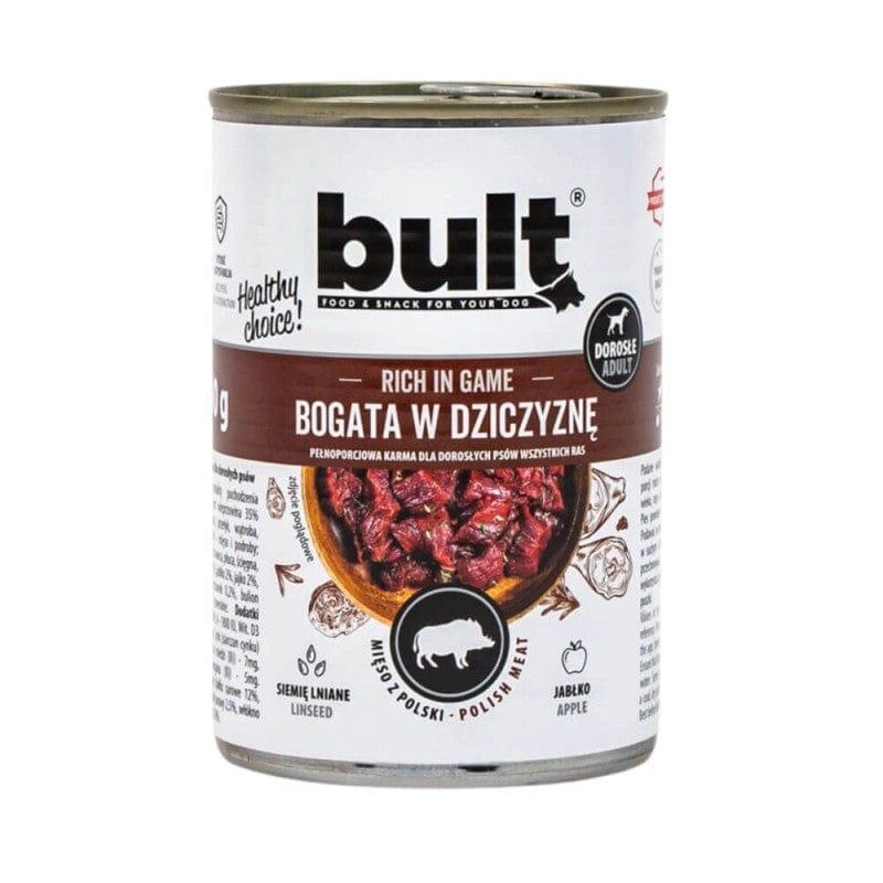 Bult Dog Wet Food Can, Venison - 400 g