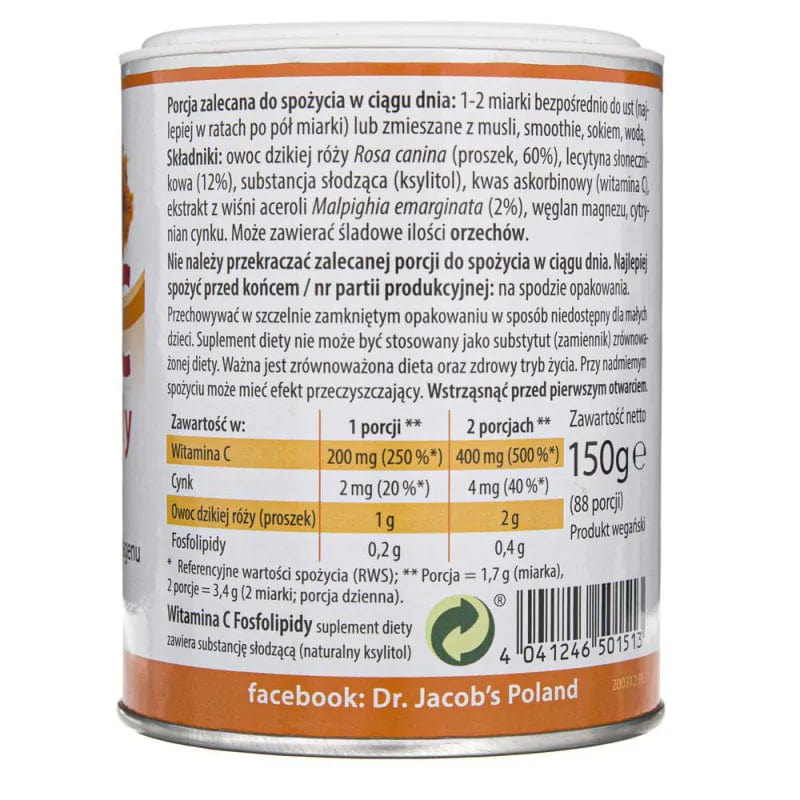 Dr. Jacob's Liposomal Vitamin C Phospholipids - 150 g