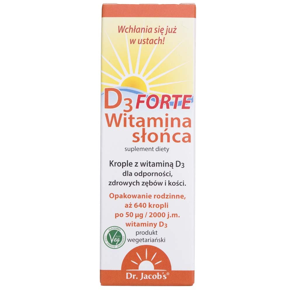 Dr. Jacob's Vitamin D3 FORTE, drops  - 20 ml