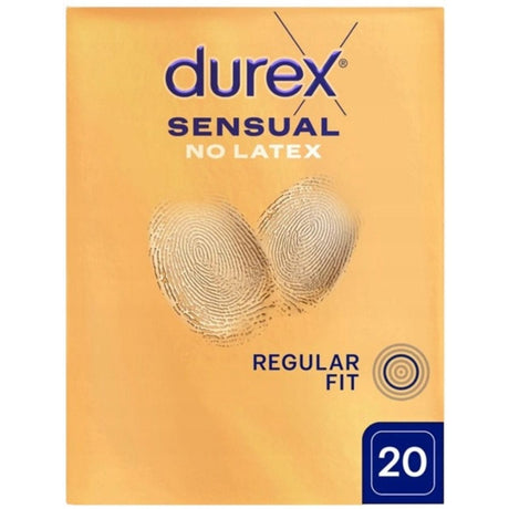 Durex Sensual No Latex Thin, Latex-Free Condoms - 20 Pieces
