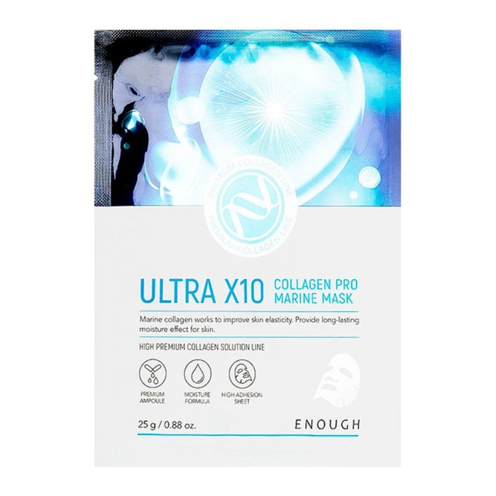 Enough Ultra X10 Collagen Pro Marine Mask - 10 pieces