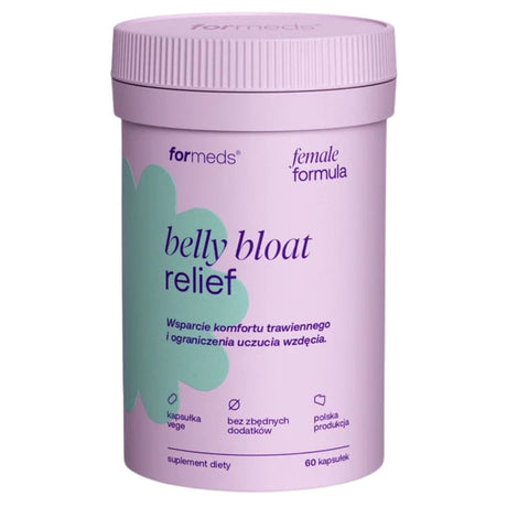 Formeds Female Formula Belly Bloat Relief, Enzyme and Plant Extracts for Women - 60 Capsules