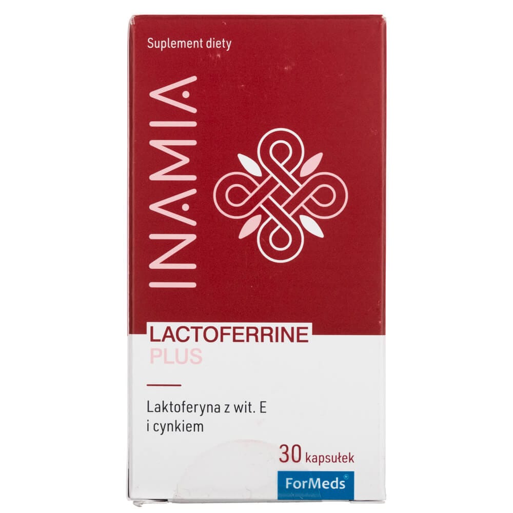 Formeds INAMIA Lactoferrin with Vitamin E and Zinc - 30 Capsules