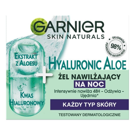 Garnier Skin Naturals Hyaluronic Aloe Jelly Night Cream with Hyaluronic Acid - 50 ml