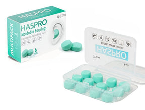 Haspro MOLD 6P Moulded Earplugs Mint - 6 Pairs