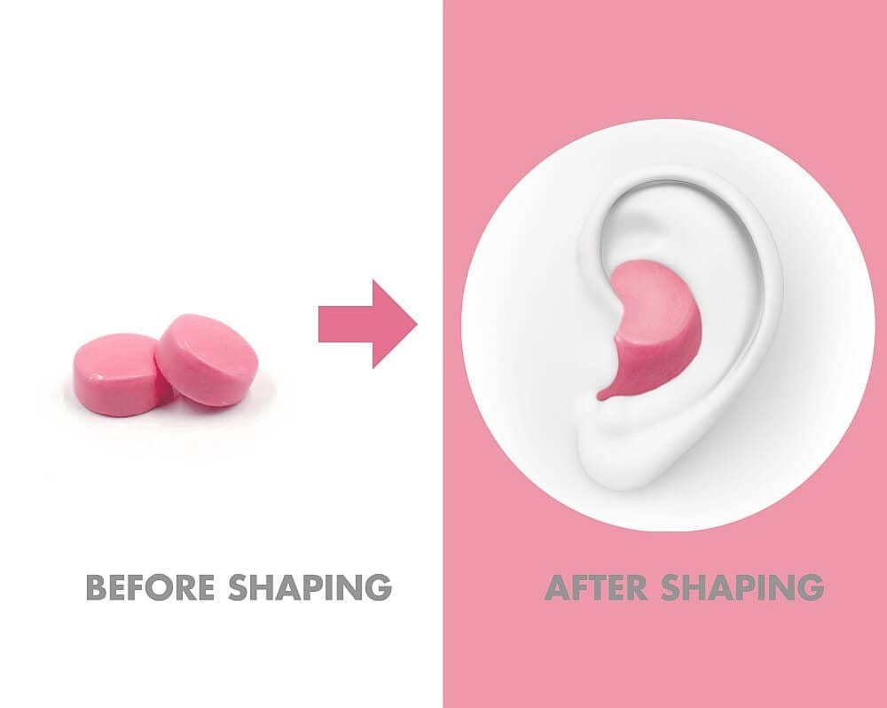 Haspro MOLD 6P Pink Moulded Earplugs - 6 pairs