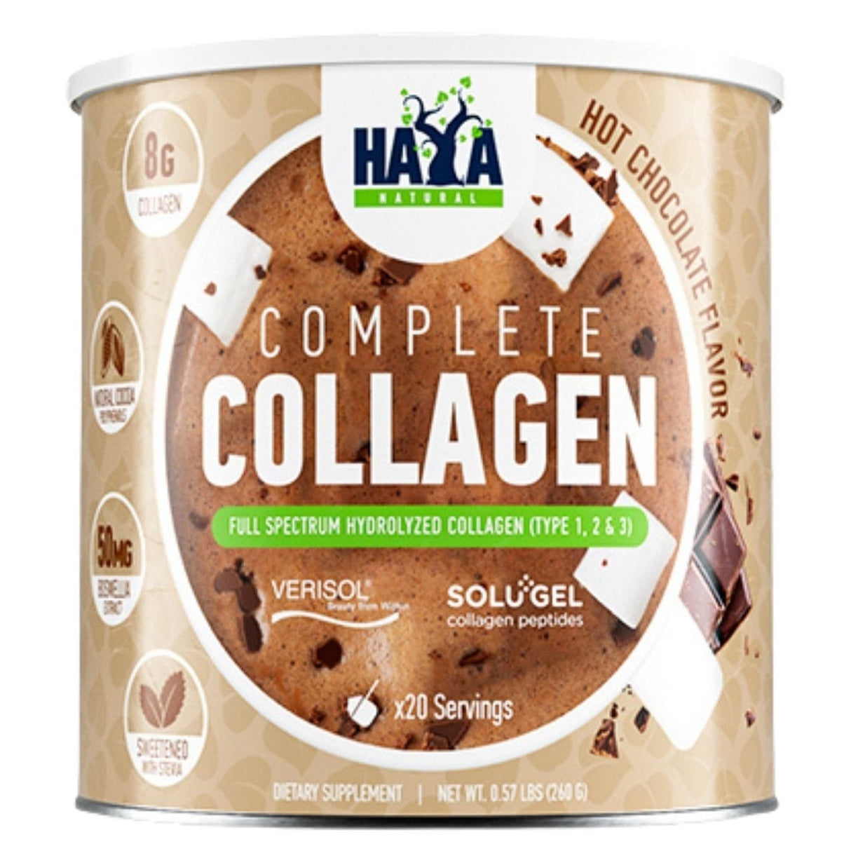 Haya Labs Complete Collagen, Type I, II & III - 260 g