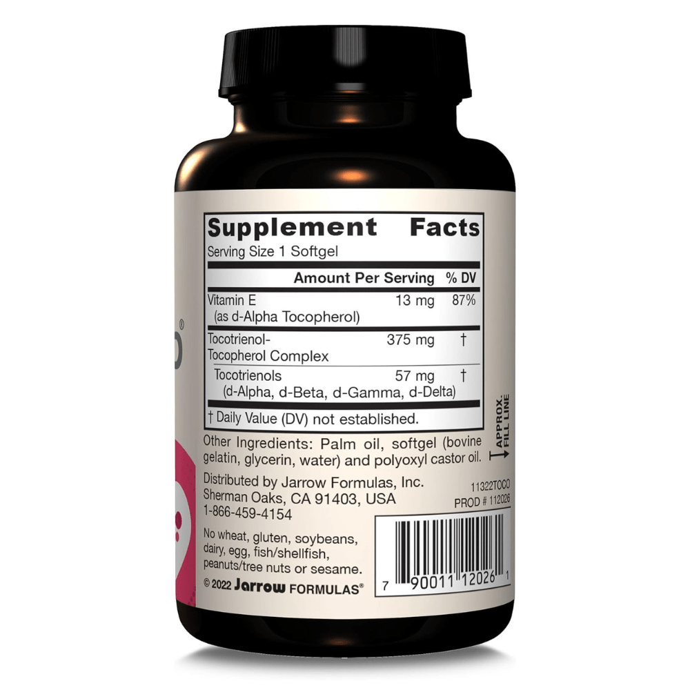 Jarrow Formulas Toco-Sorb, Mixed Tocotrienols and Vitamin E - 60 Softgels