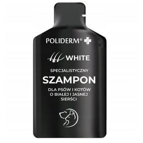 JM Sante Poliderm Shampoo for Dogs and Cats White and Light-Colored Coat - 15 ml