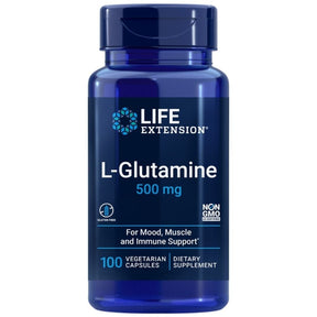 Life Extension L-Glutamine 500 mg - 100 Veg Capsules