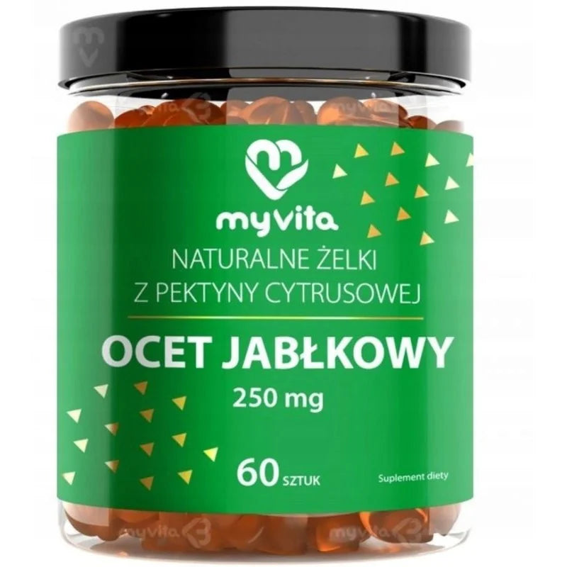 MyVita Ābolu sidra etiķis 250 mg - 60 košļājamās kapsulas