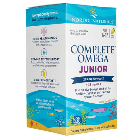 Nordic Naturals Complete Omega Junior, Lemon - 90 Softgels