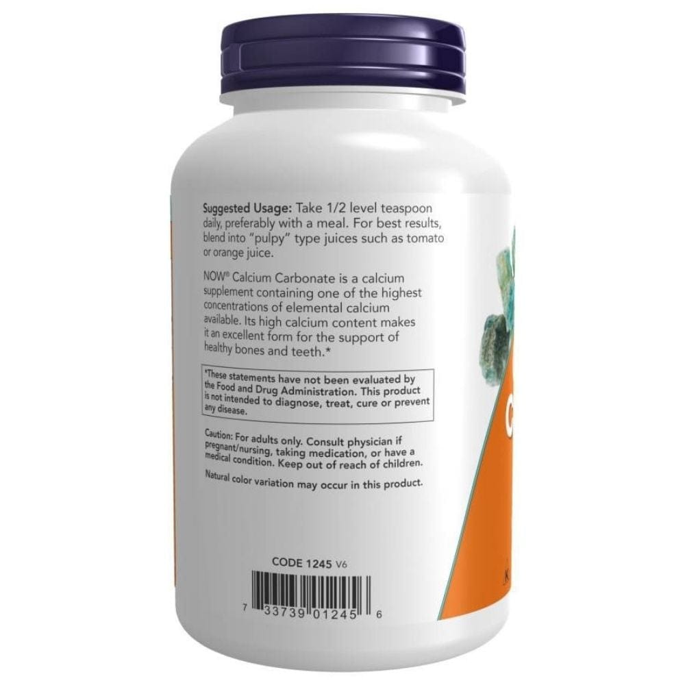 Now Foods Calcium Carbonate Pure Powder - 340 g