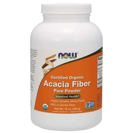 Now Foods Certified Organic Acacia Pure Powder - 340 g