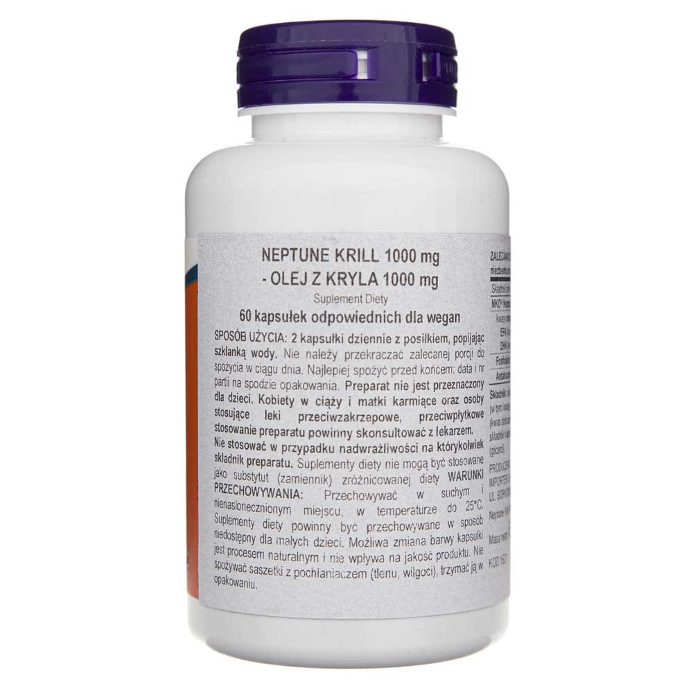 Now Foods Neptune Krill, Double Strength 1000 mg - 60 Softgels